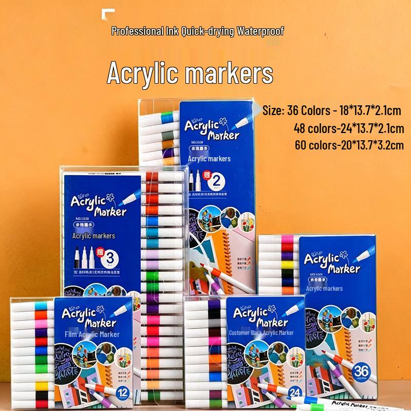 Sanat Öğrencileri ve Anime için Çift Uçlu Yağ Bazlı İşaretleyiciler, Çocukların Çizimi ve Boyaması için Mükemmel.