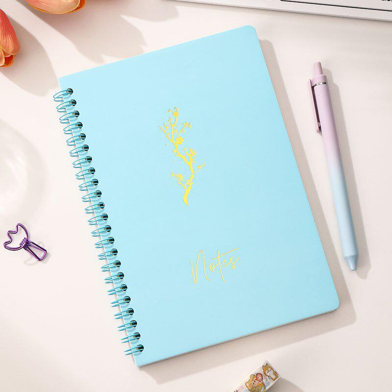 Macaron Color A5 Spiral Notebook - Ruled Diary for Students & Office