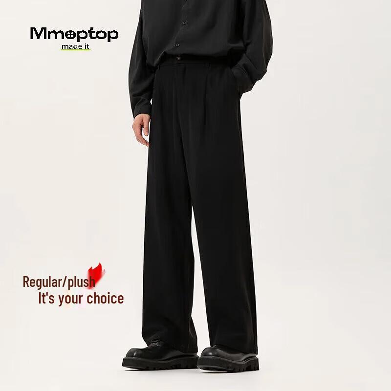 

MMOPTOP Men s Loose Straight-Leg Business Casual Pants (Model 80139) XL