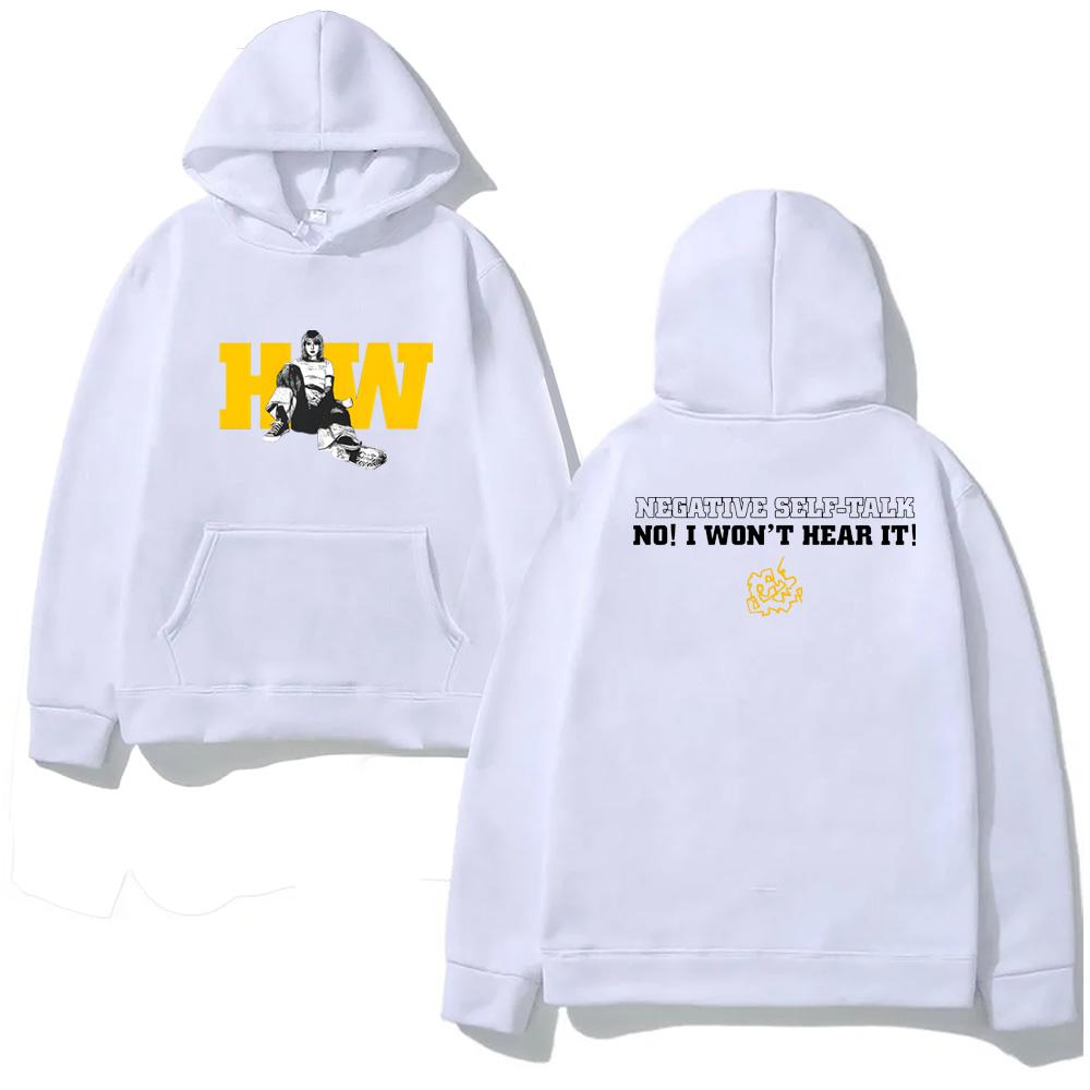 

Negative Self Talk HOODIE Hayley Williams 2025 Hooded with Pocket Fleece Comfortable Sweatshirt Clothes Pullovers XS белый