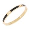 COACH Enamel Bangles Unisex Gold/Black CAD45-GDBK