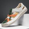 Women's Summer 2025 Cross-Strap Flat Woven Sandals – Lightweight, Soft Sole, Non-Slip Beach Shoes