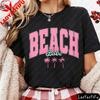 Beach Babe Palm Tree Women TShirt Cotton Summer Vacation Clothes Short Sleeve Casual Fashion Top for Vacation Gift Women Clothes