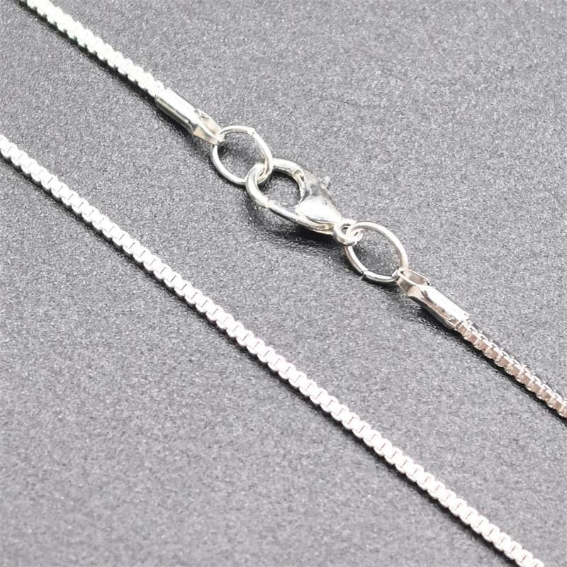 10/20/50pcs Silver Plated 1.2mm Clavicle Chain Necklaces for Women Men Fashion DIY Necklace Chain Accessories GZW