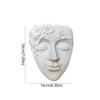 Durable Funny Face Sculpture Planter Resin Craft Handmade Head Wall Planter Cute Girl Face Flowerpot Home Decor