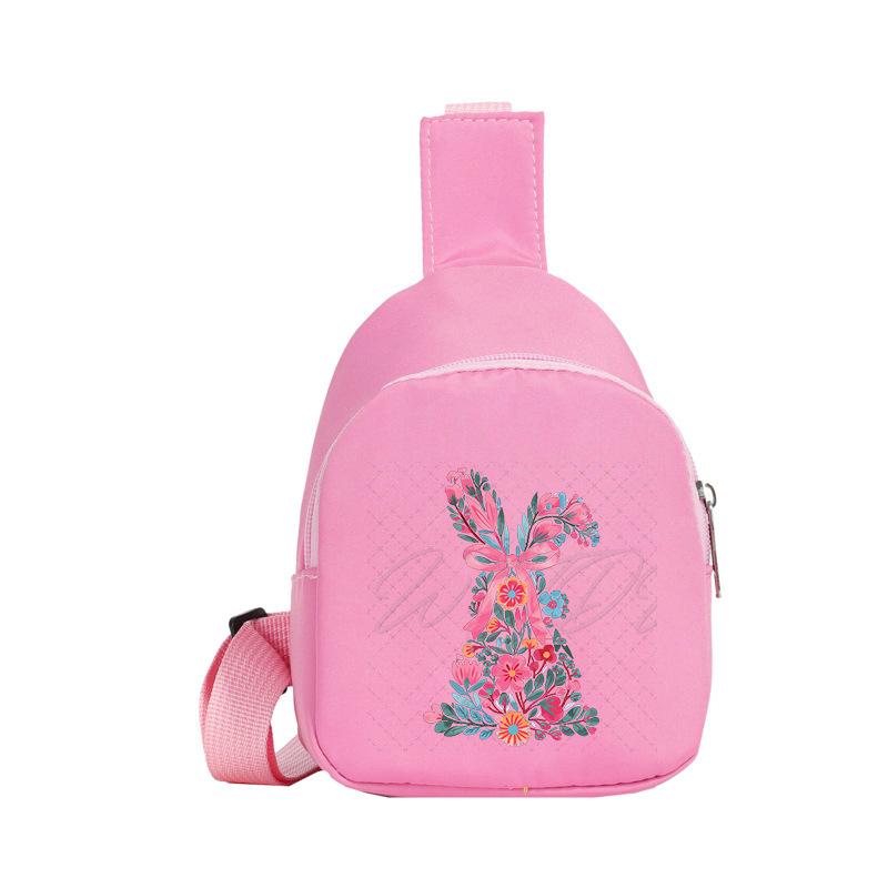 Easter Printed Shoulder Bag Men's and Women's Versatile Casual Children's Breast Bag Crossbody Bag