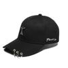 Czapka baseballowa Hip Hop z pierścieniem Czapka typu snapback Kobiety Mężczyźni Czapki typu trucker Daszki Regulowana Vintage Żelazny łańcuch Czapki outdoorowe Czapka taty