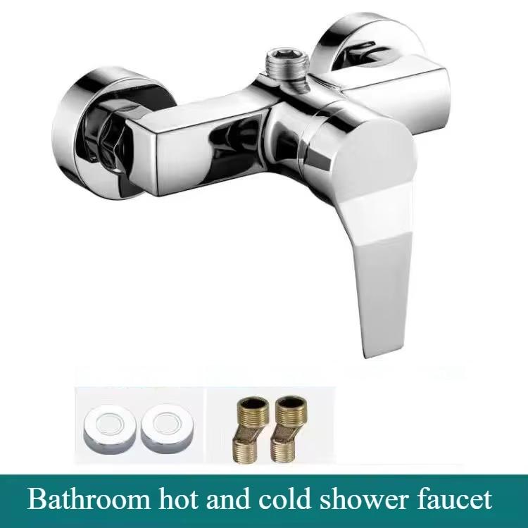 Household Hot and Cold Shower Faucet Bathroom Hidden Mixed Valve Water Heater Shower Set Switch Bathroom Shower Accessories