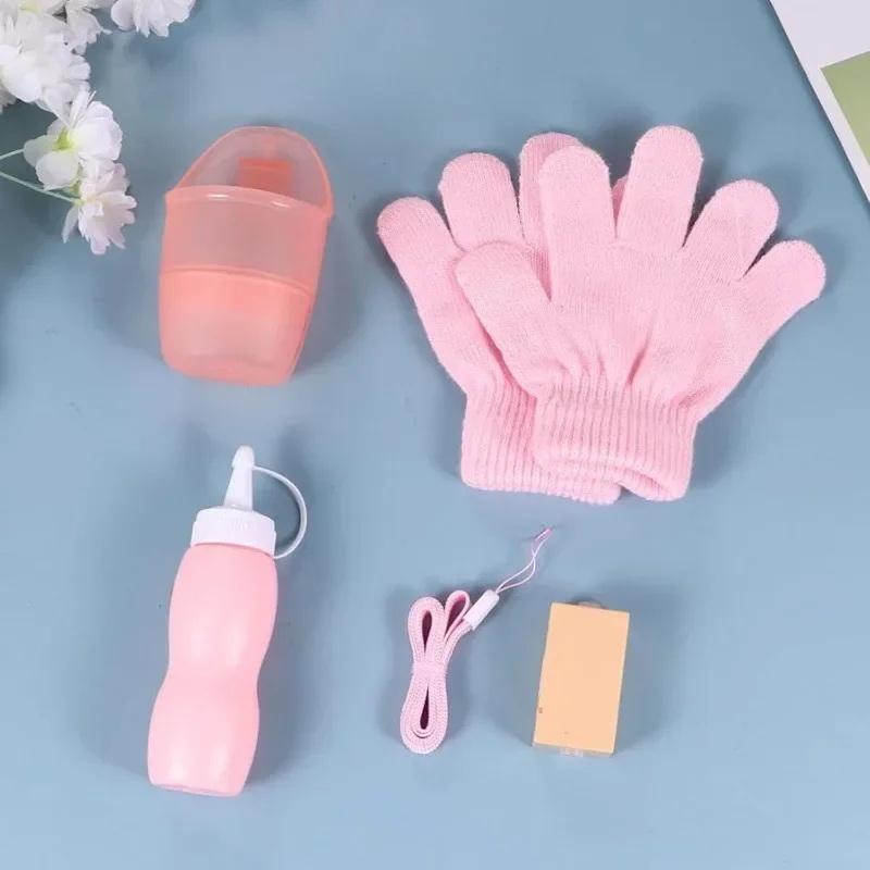 1Set Elastic Smog Bubble Machine With Portable Bubble Blower For Birthday Present For Outdoor Fun Includes Bubble Water Bottles