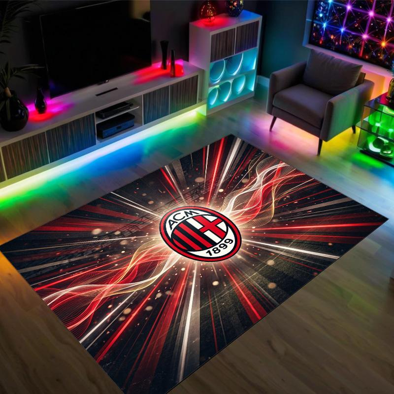 AC Milan Design Crystal Velvet Carpet Cozy Non?Slip Printed Rug For Bedroom Living Room Entrance