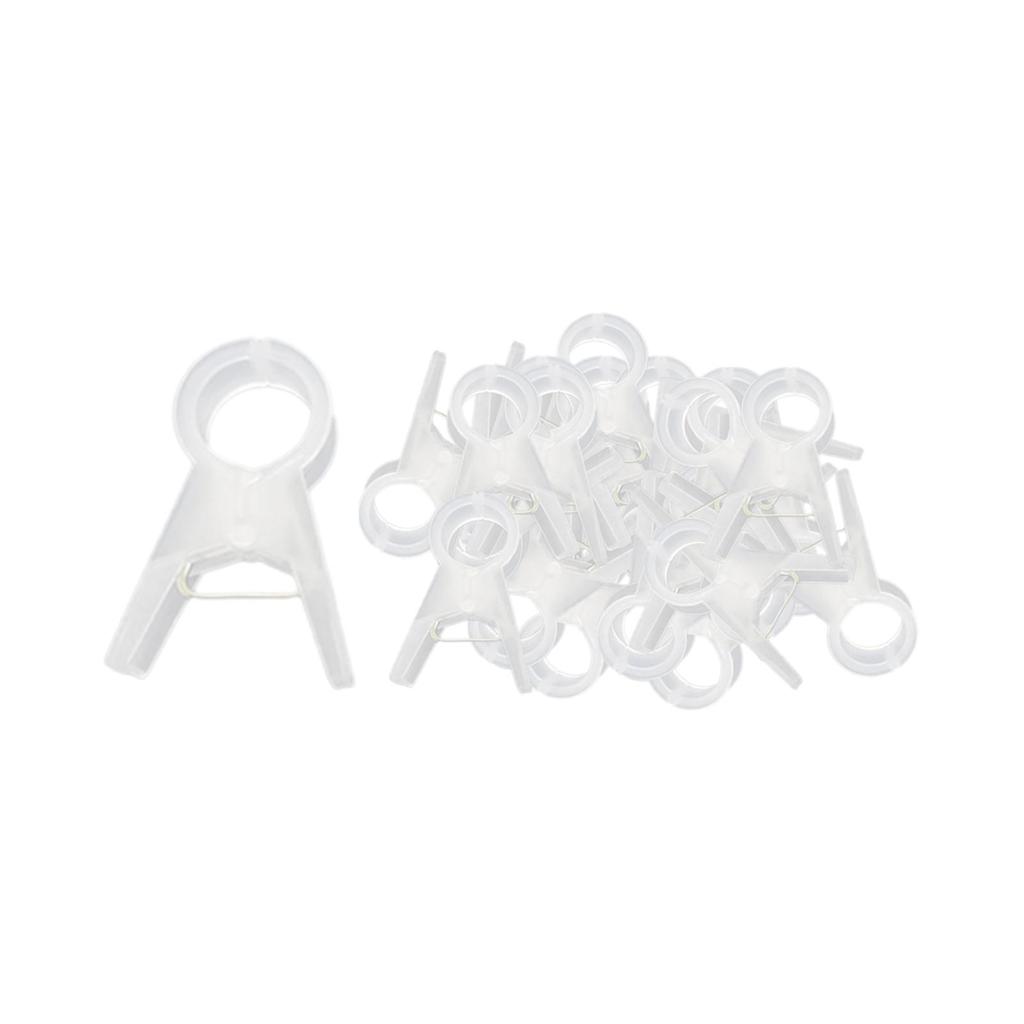 100 Pieces Plant Support Clips Cucumber Grow Upright Trellis Clips Flower Plant Clamps Flower Vine Stem Clips for Roses