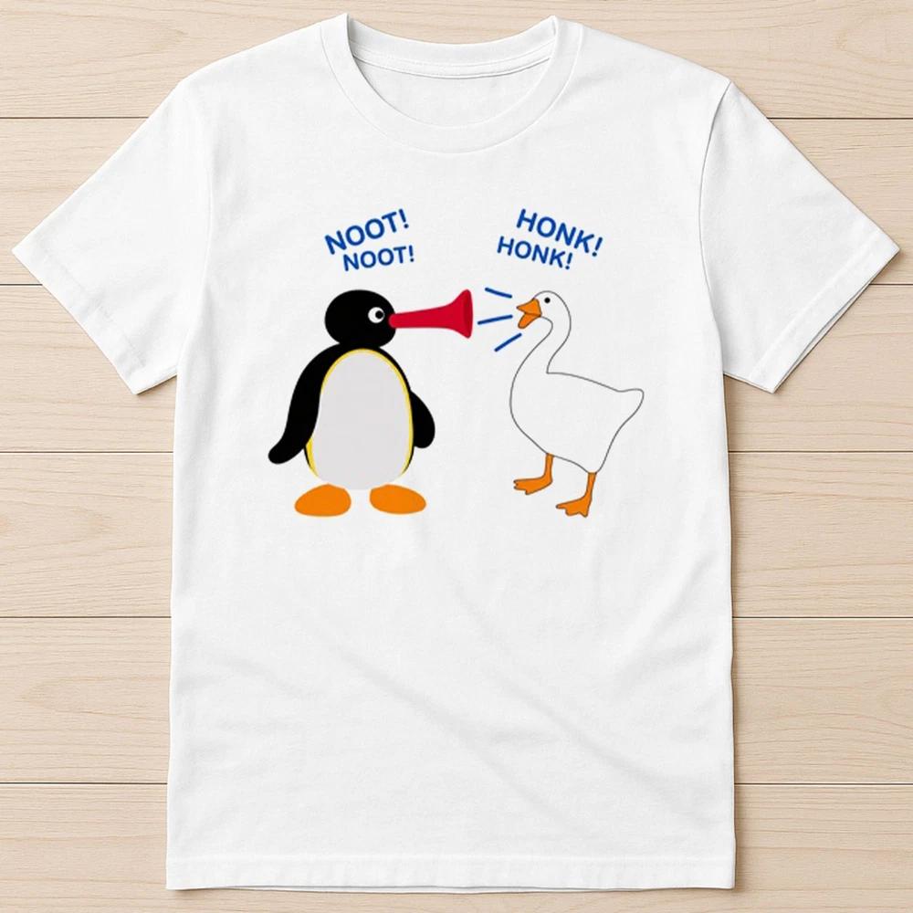 Pingu Noot Noot Duck Honk Honk Goose Funny Meme Gift Tee T Shirt 8060 S