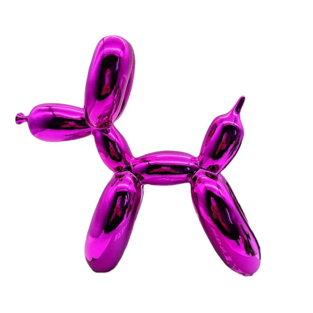 Trendy Resin Balloon Dog Figurine - Modern Home Decor Piece