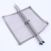 Portable Folding Firepit with Stainless Steel Grill Mesh Easy Setup Collapsible Camping Picnic BBQ Grill Wood Burning Charcoal with Carrying Bag