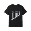 Crew Neck T Shirt White Wrenches and Numbers Print for Casual Wear