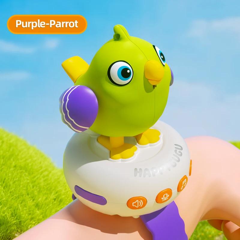 Non-Toxic 3 In 1 Voice Electronic Toy Bird Sound Controlled Induction Record Talking Children'S Repeater Watch Educational Toys For Kids