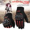 1 par luvas da motocicleta respirável dedo cheio luvas de corrida esportes ao ar livre luvas da bicicleta para bmx atv estrada corrida verão inverno