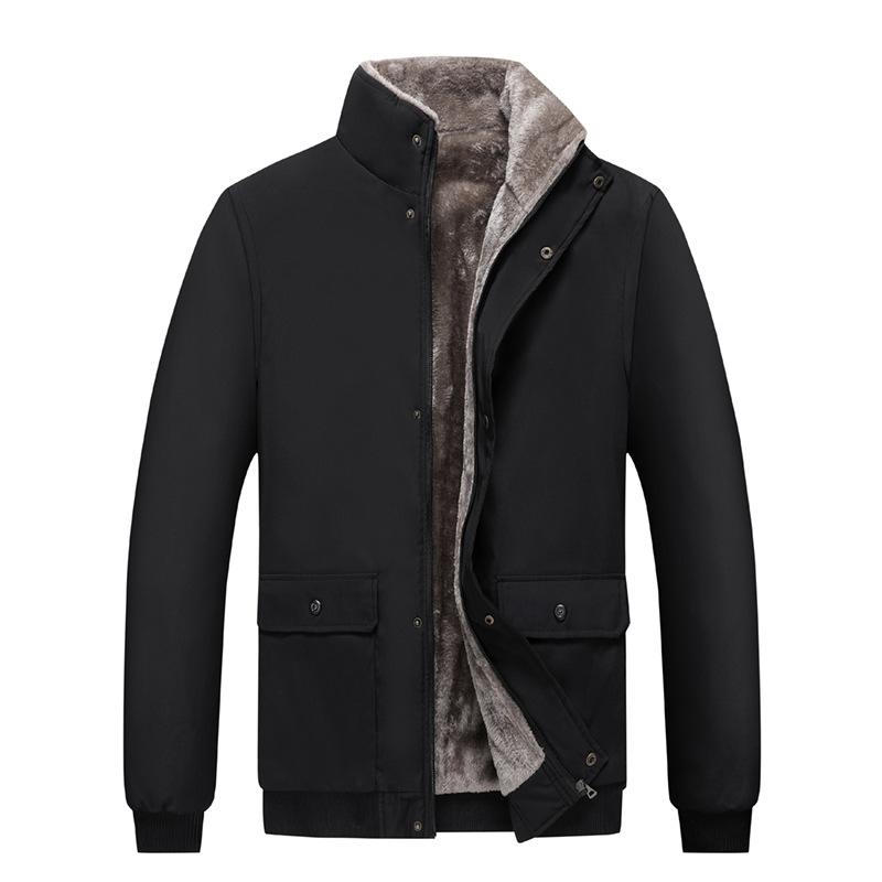 

Бархатная куртка мужская большого размера свободная и толстая куртка со стойкой воротником модная повседневная мужская одежда 6XL