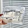 PET Material Desktop Storage Box Dust-Proof Cover Transparent Visible Large-Capacity Environmental Protection Organization Box