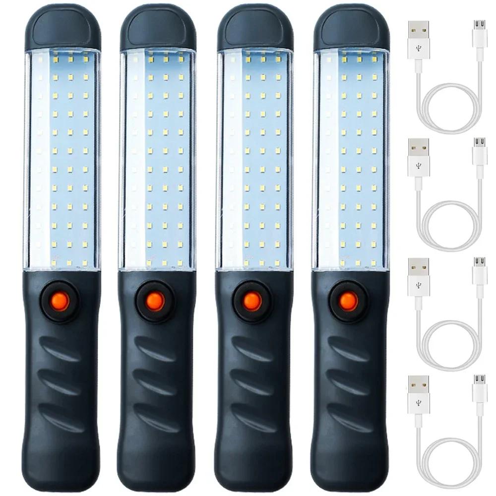 LED Portable Work Light Powerful Camping Lantern USB Rechargeable Work Lamp With Magnet Hook Waterproof Repair Camping Lights