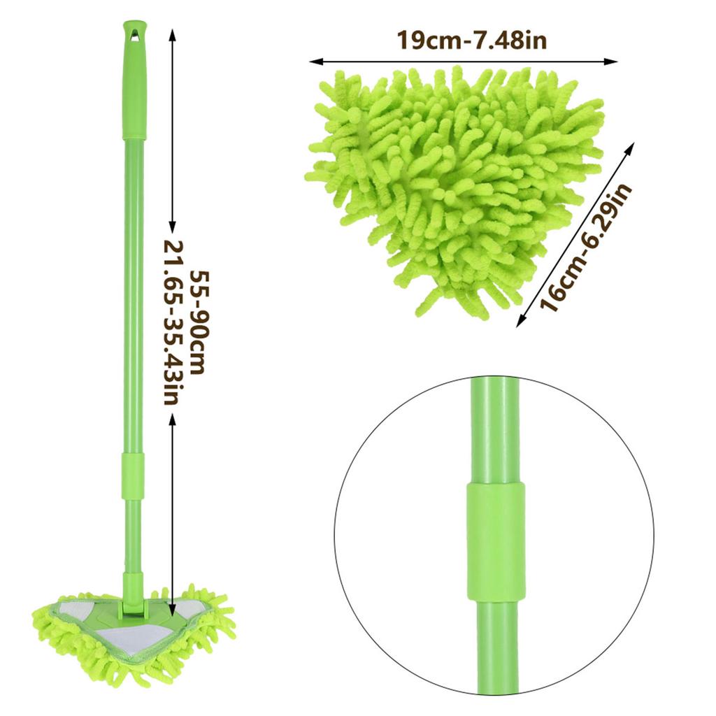 Cleaning Mop 180° Rotatable Adjustable Triangle Mop Extendable Handle Multifunctional Cleaning Mop for Home Kitchen Bathroom