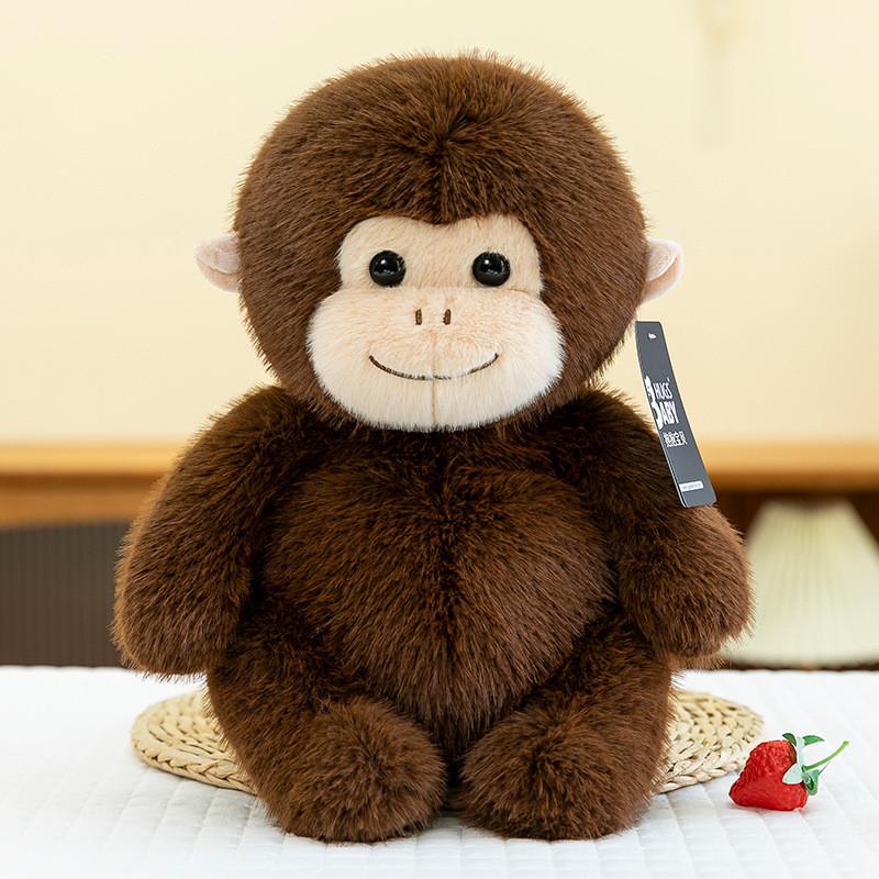 Macaque Nosed Snub Monkey Plush Toy Cute Cartoon Girl Children Holiday Gift Doll