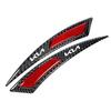 AAAFS1 2Pcs Carbon fiber Car Anti-collision strip Door Sticker Safety Warning Reflector Decal For Kia KN K7 K900 Cadenza K9 K04 Sorento