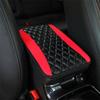 Car Armrest Cushion Center Control Cushion Interior Accessories PU Leather Embroidered Three-dimensional Lattice Cushion Amagi