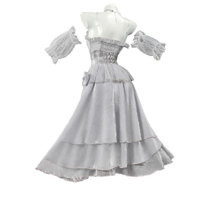 NIKKE: The Goddess of Victory Cinderella Crystal Princess White Dress Full Set Women's Game Cosplay Costume
