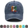 Baseball Cap With 2026 Football Soccer "IVORY COAST" Flag Printed , Adjustable Snapback Baseball Cap Inelastic Distressed Solid Color Fit Flat Cap