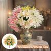 Floral Arrangement Fake Flowers 18 Heads Flower Bouquet Wedding Bouquet  Photography Props