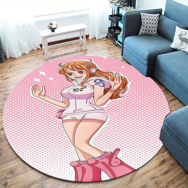 Nami Round Area Rug Carpet Rug For Living Room Bedroom Sofa Playroom Decor Nonslip Floor Mat