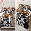 Comforter 3Pcs Modern Fashion Bed Set (1 * + 2* Without Core) Farmhouse Cow 3D Print Bedding Set Soft Comfortable
