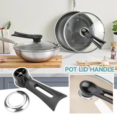 2 Pot Lid Handles, Vertical Pot Lid Handle, Pot Lid Top Cap, Stainless Steel Pot Accessories