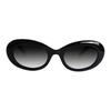 MCM Mirror Leg Side Engraved Logo Irregular Shape Sunglasses Unisex sunglasses Black White Tortoise MCM0037-D