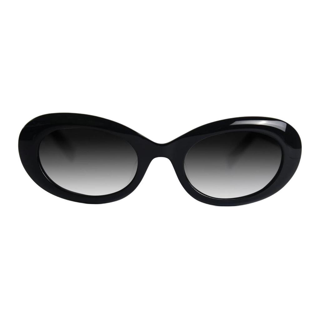 MCM Mirror Leg Side Engraved Logo Irregular Shape Sunglasses Unisex sunglasses Black White Tortoise MCM0037-D