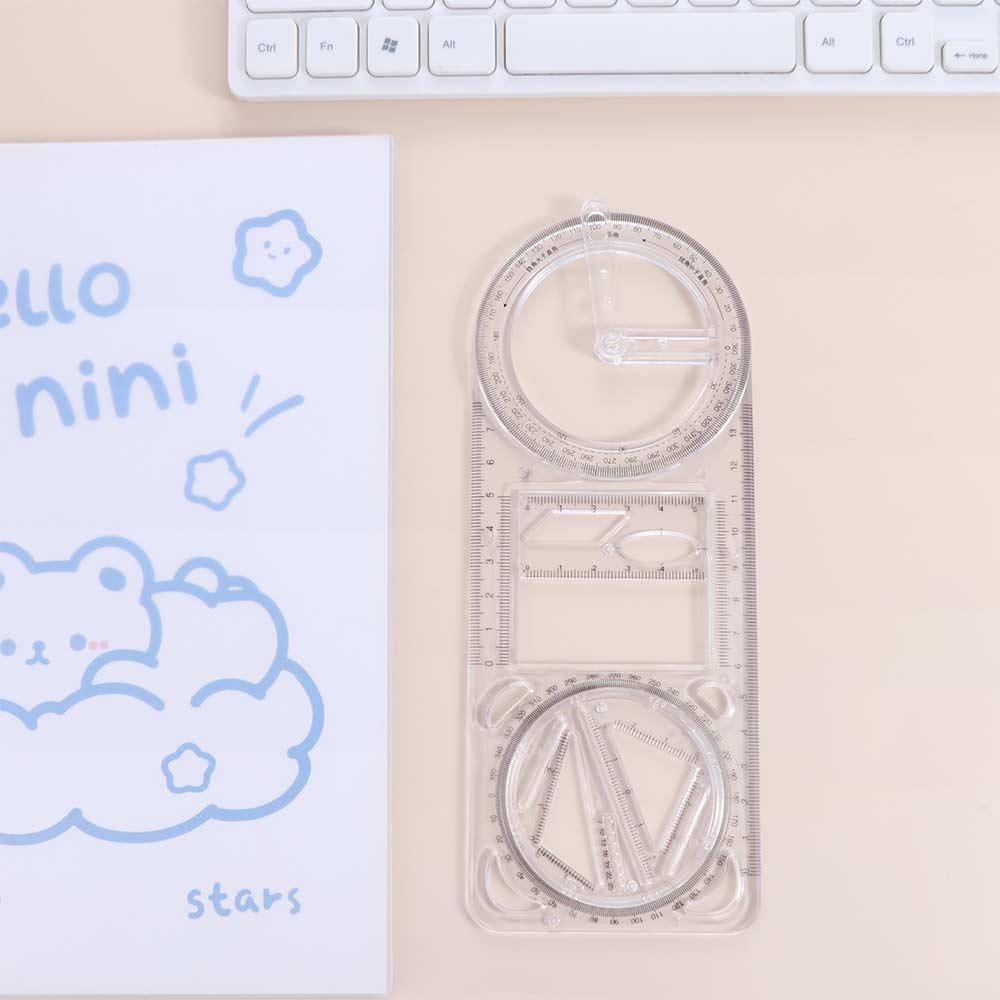 Multifunctional Drawing Ruler Ruler Straight Drawing Template Geometry Ruler  Children Student