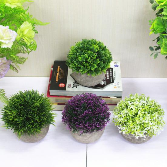 Umělý květináč rostlina tráva papírová buničina květináč Bonsai Ornai Garden Decor Decor