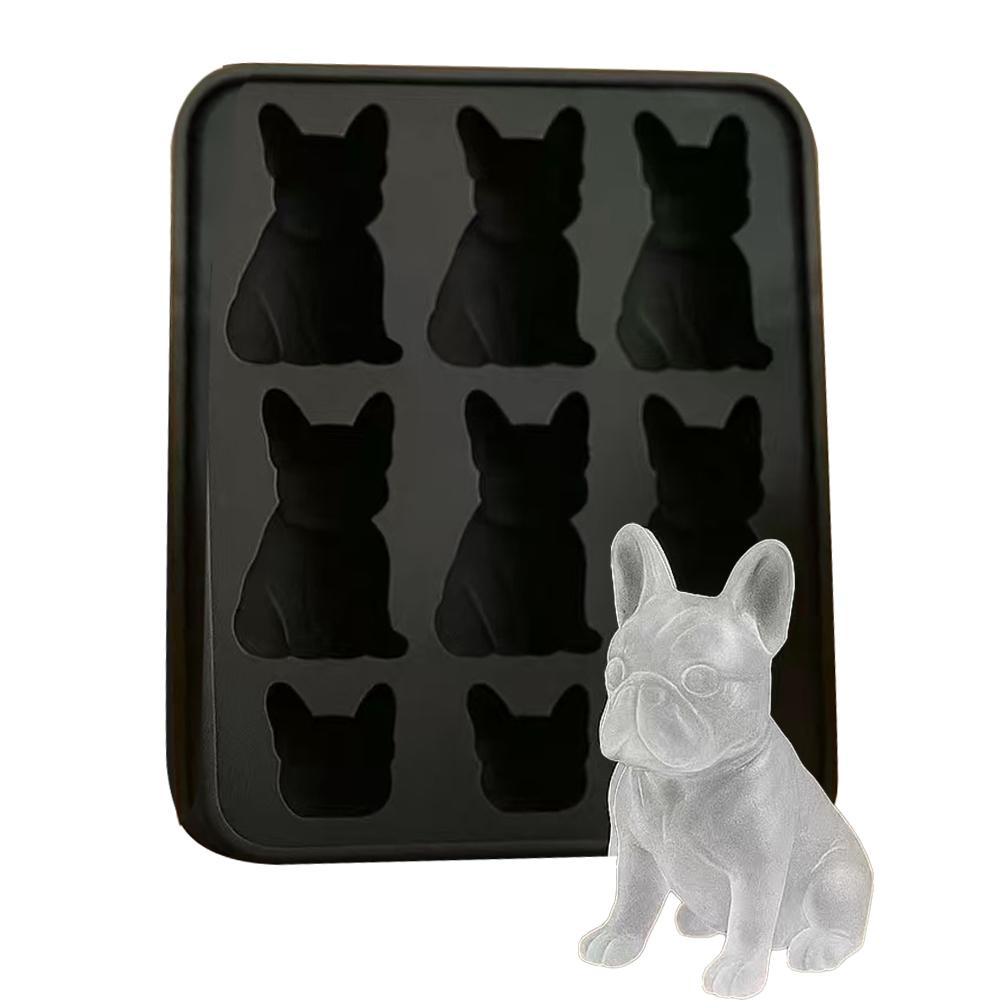 French Bulldog Ice-Cube Mold Frenchie Bull Dog Ice For Whiskey Party Cube Gift Portable Bourbon P0O0