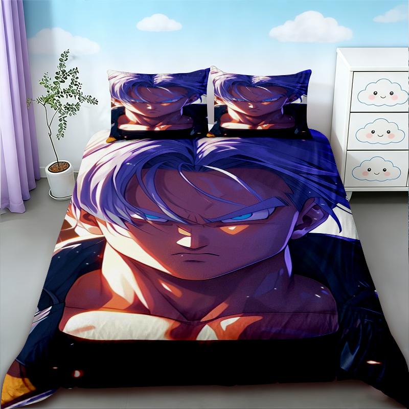 Duvet Cover Dragon Ball Anime Soft  Comfortable Twin Single King Kids Adult Gift Three Piece Set Decorative Bed Sheet Pillowcase