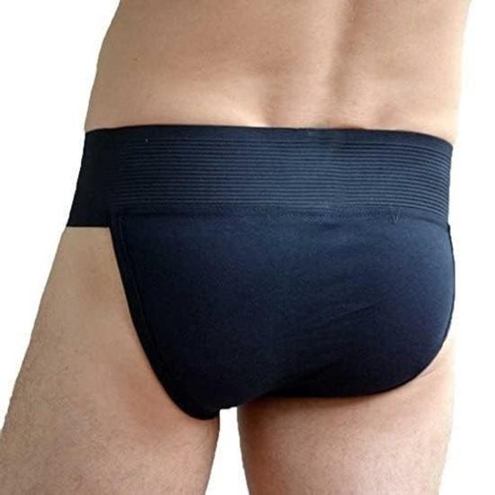 KNK Trainer Cotton Gym Supporter (Pack of 2) – Multi-Sport Brief with Cup Pocket Black 2XL