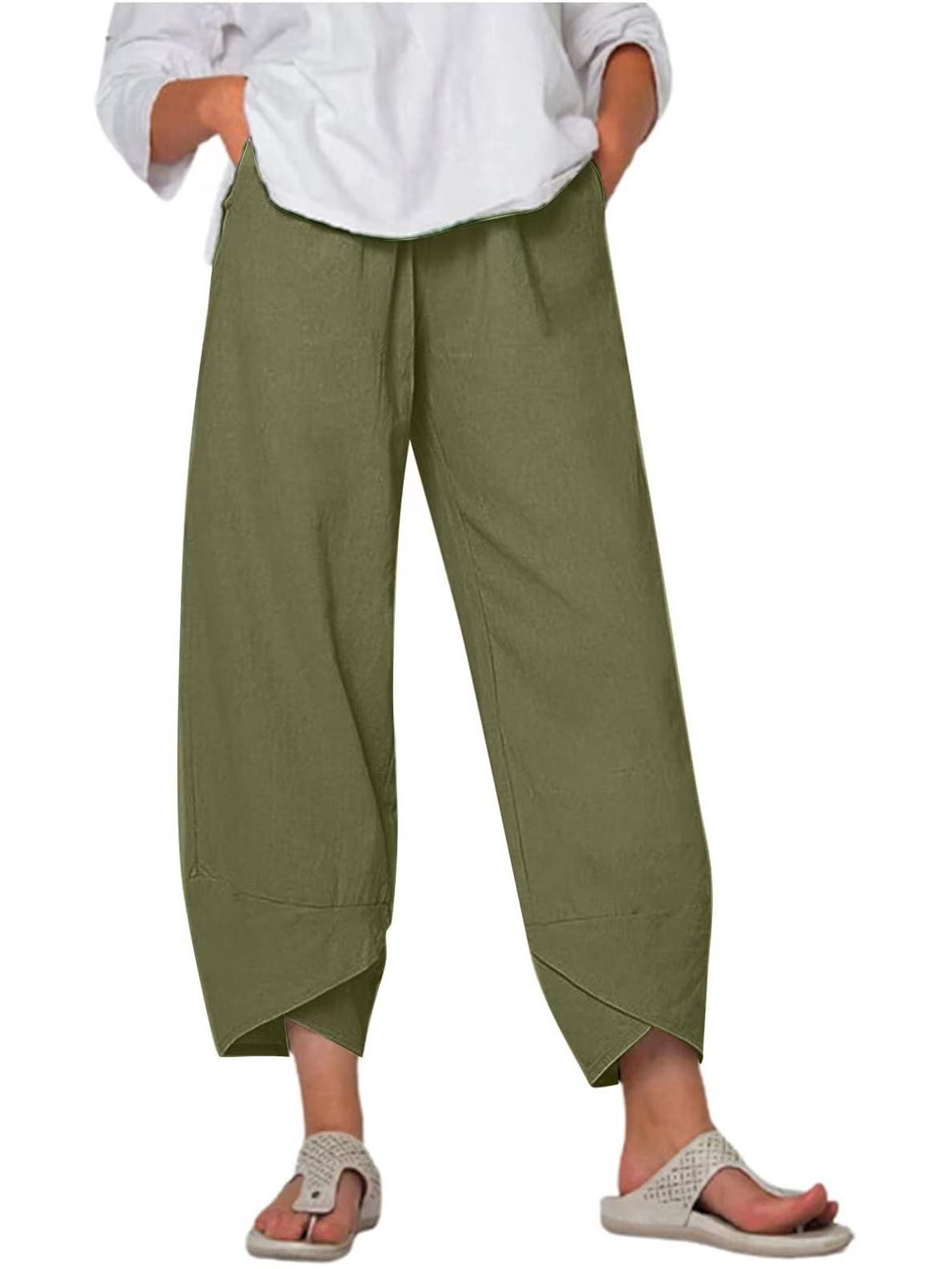 

Женские повседневные брюки большого размера в стиле ретро пэчворк с карманами XL