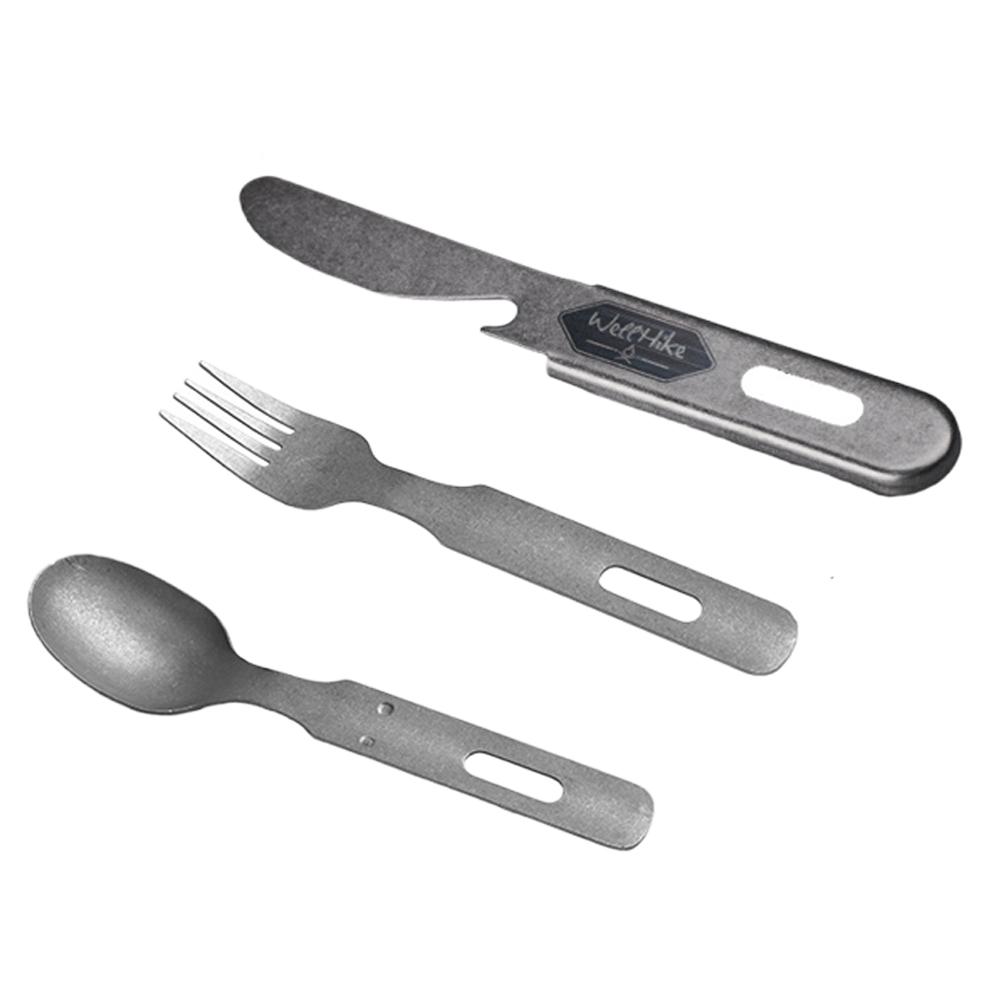 Portable Cutlery Set 304 Stainless Steel Camping Utensils For Backpacking Kitchen Travel Outdoor Dining Essential Tool Tableware