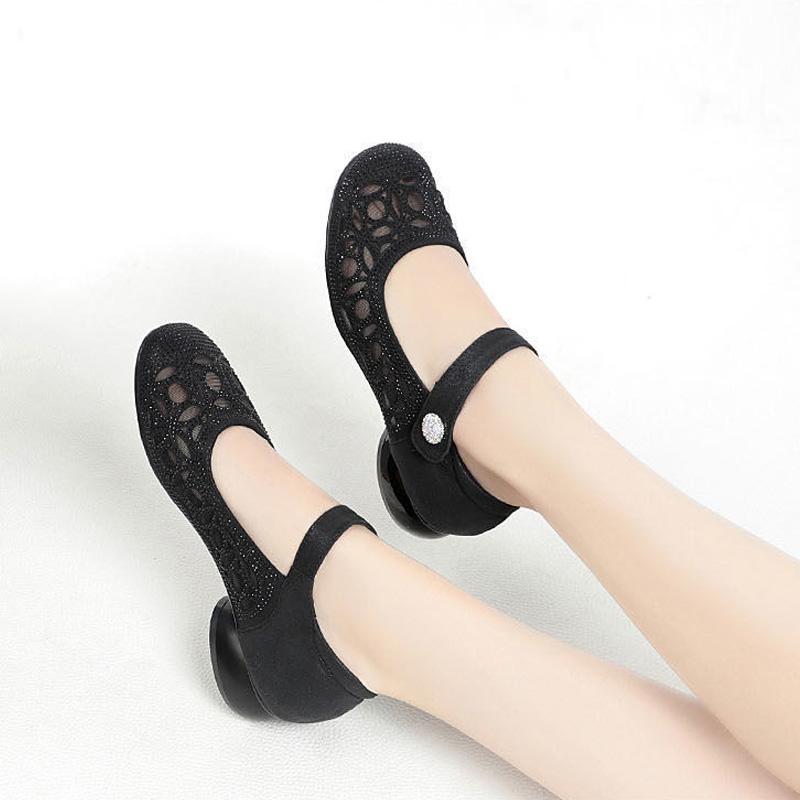 Women's Summer Sandals Luxury Elegant Casual For Women Trend 2024 Comfortable Mesh Barefoot Outdoor Fashion Low Heels Shoes