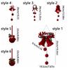 Delicate Velvet Christmas Ball Flocked Christmas Hanging Ornaments  Home Decor