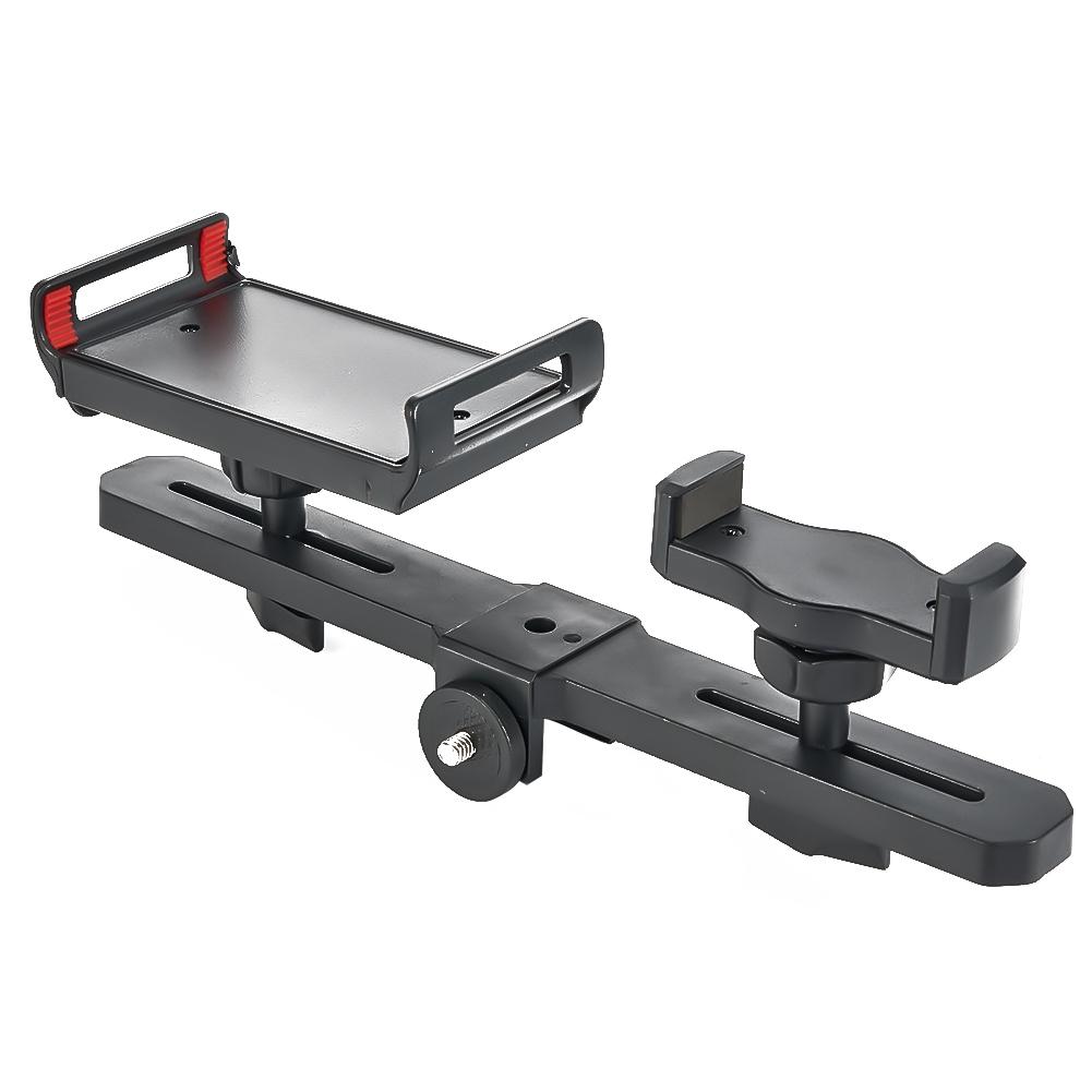 Dvojitý držák na mobilní telefon/tablet, svorka, 1/4" adaptér