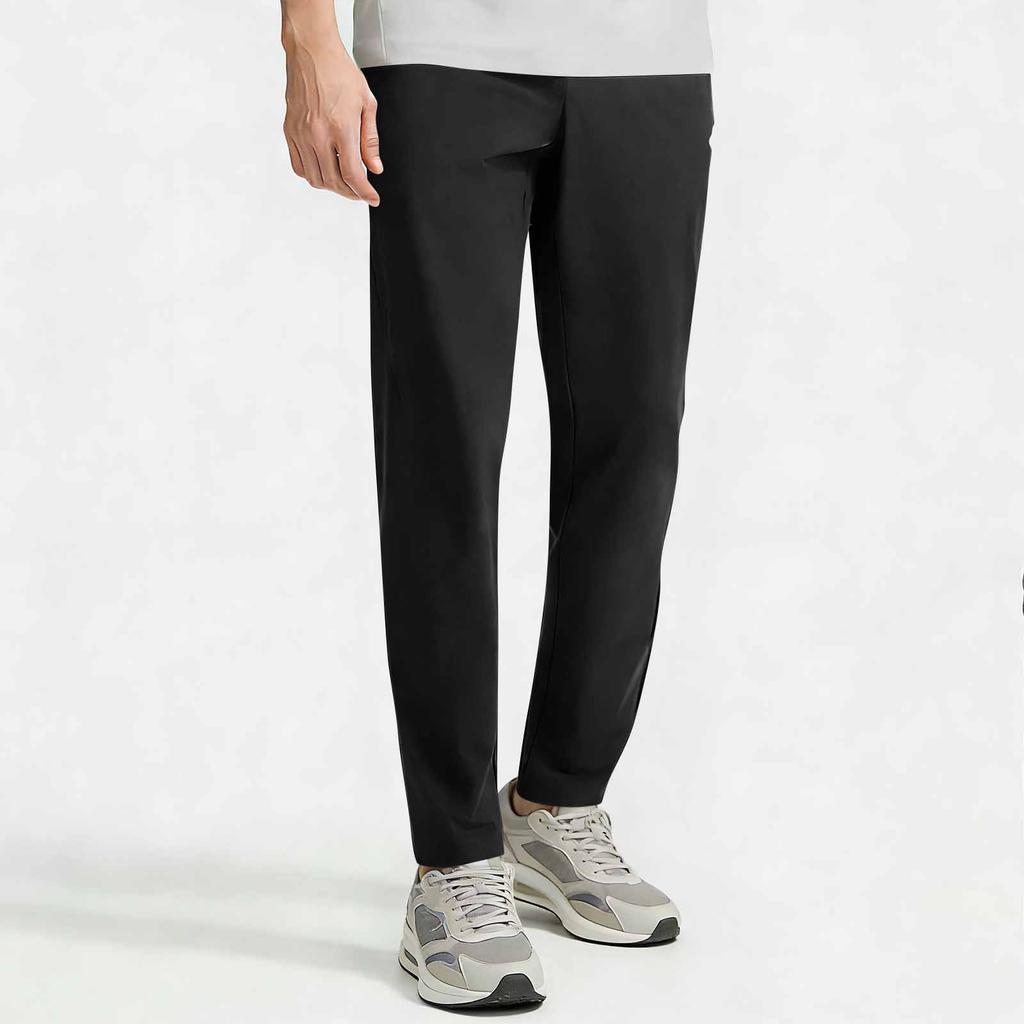 Men's Zipper Pocket Trousers Casual Sports Running Straight Leg Trousers