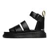 Sandália com Tira de Couro Clarissa 2 Tênis Feminino Preto Preto-Brando 24477001
