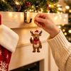 Personalisierte Weihnachtsfeier-Geschenke Frecher Weihnachtscharakter-Schmuck, Lustiger Mittelfinger-Weihnachtsmann-Rentier-Schneemann Hängend Einzigartige Gastgeschenke Dekoration