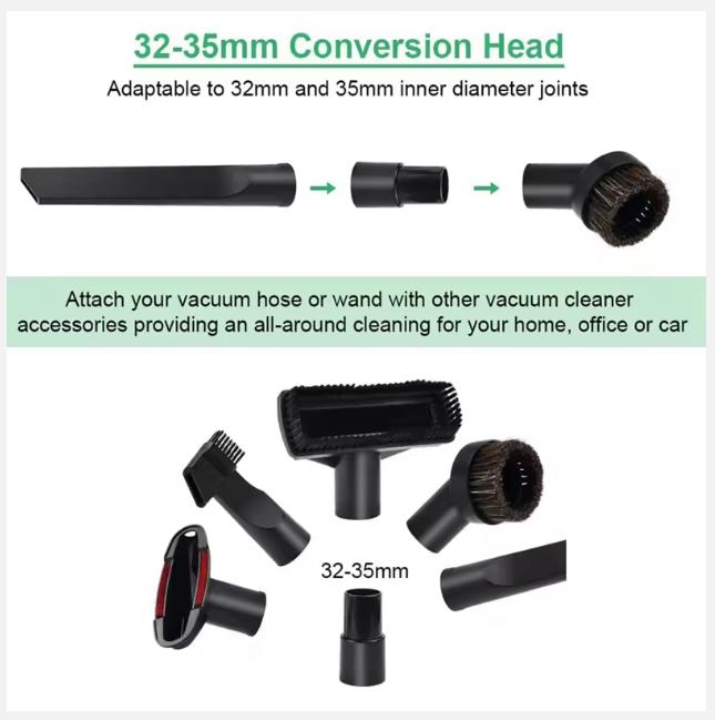 2025 Accesorii pentru aspirator din 6 piese, accesorii universale pentru aspirator, pentru Karcher, Miele, Siemens, AEG,